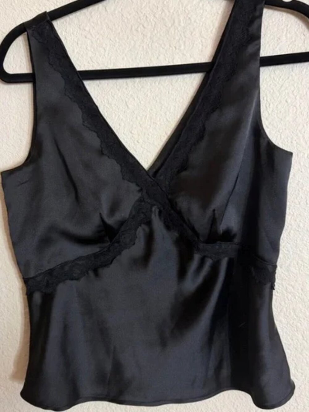 Black Lace Trim Top